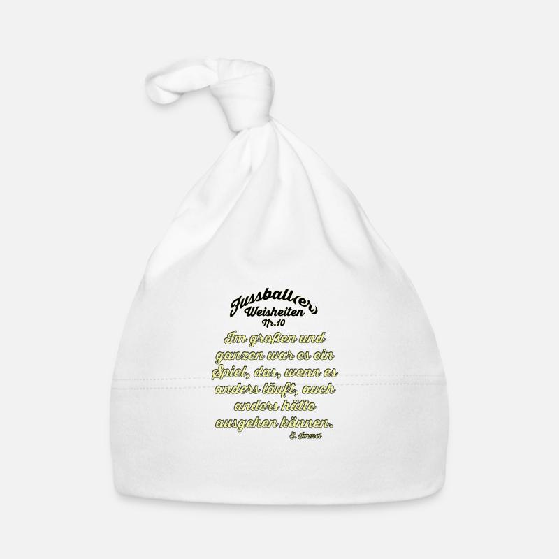 Fussballer Weisheit 10 Baby Bio-Mütze