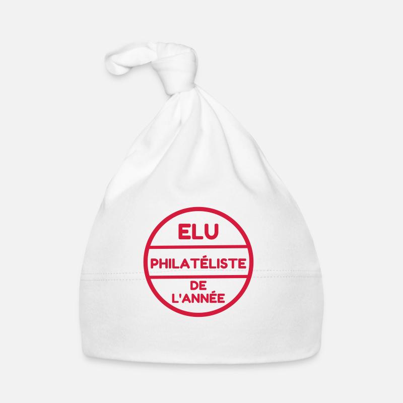 Timbre / Monnaie / Philatelie / Philatelist - Bonnet bio Bébé - blanc