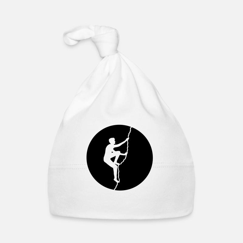 climber around sun moon night freeclimber summit Organic Baby Cap