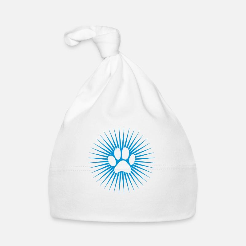 blauer stern strahlen katze hund haustier pfote fu Baby Bio-Mütze