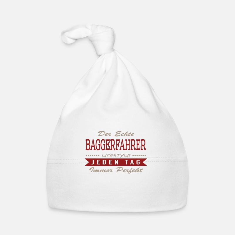 Der echte Baggerfahrer Baby Bio-Mütze