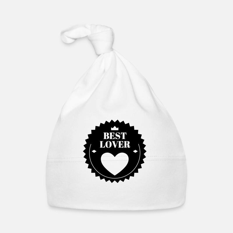 Amour / Saint Valentin / Coeur / Bébé / Love Bonnet bio Bébé