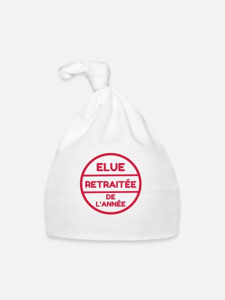 Retirement Retired Ruhestand Retraite Retraitée - Organic Baby Cap - white - Front