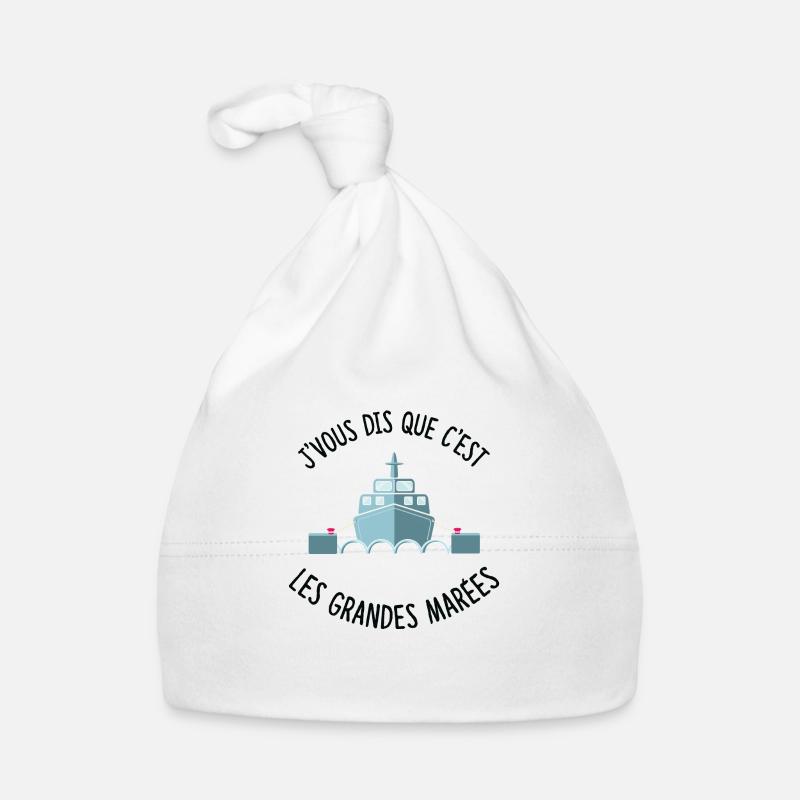 François l'embrouille garde maritime - Bonnet bio Bébé - blanc