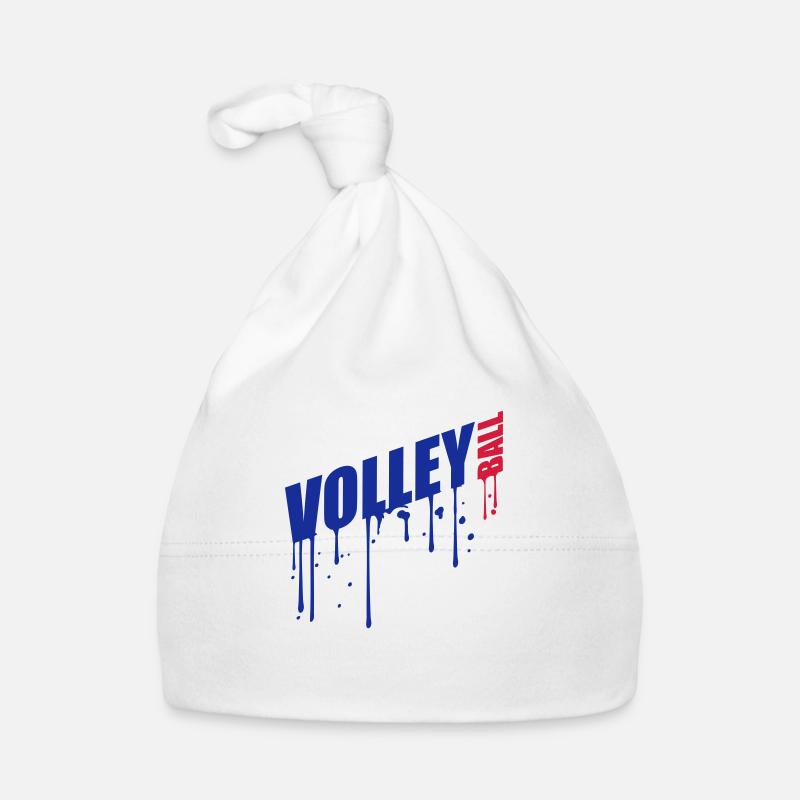 texte cool servir cool volleyball rond cercle ball Bonnet bio Bébé
