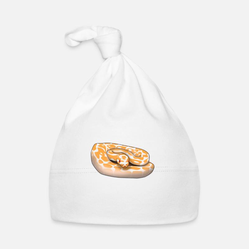 Lavender Albino Ball Python (Python regius) Schla Organic Baby Cap