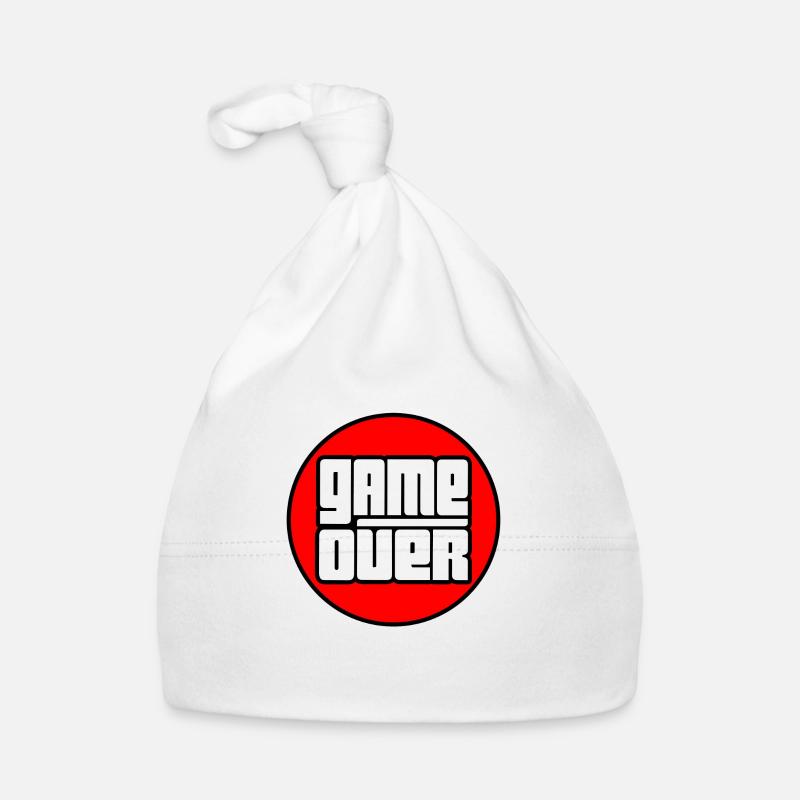 Game Over (Colour) Organic Baby Cap