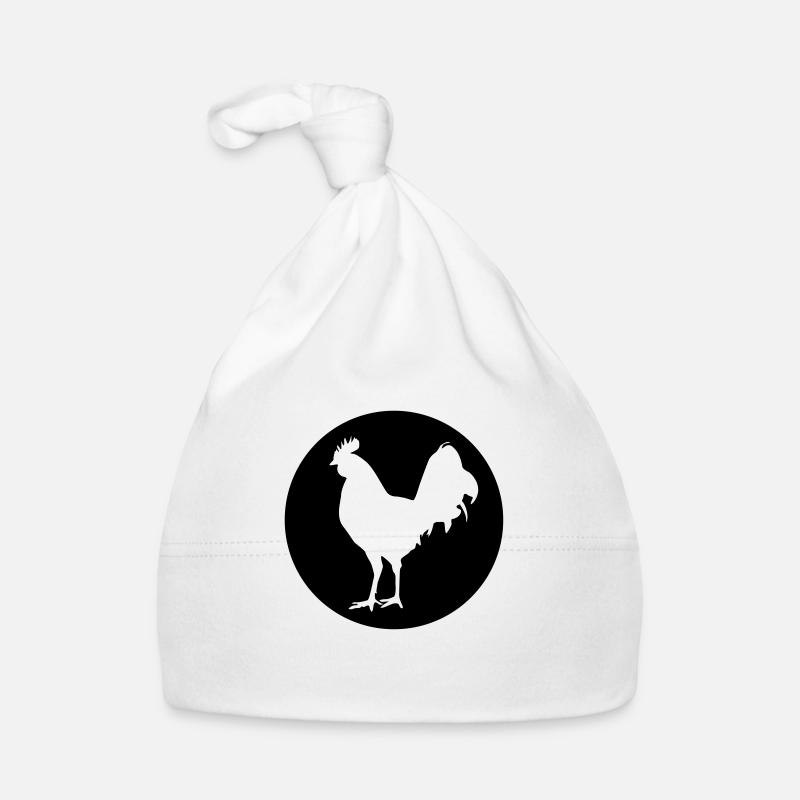 rooster icon Organic Baby Cap