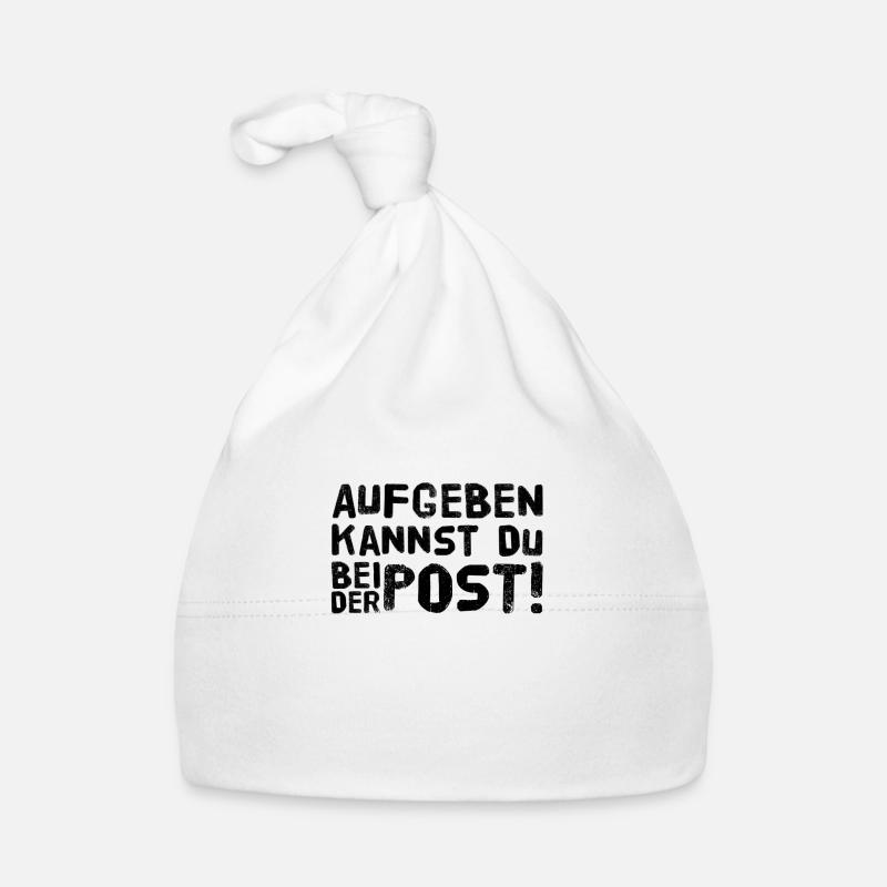 Aufgeben kannst Du bei der Post Baby Bio-Mütze