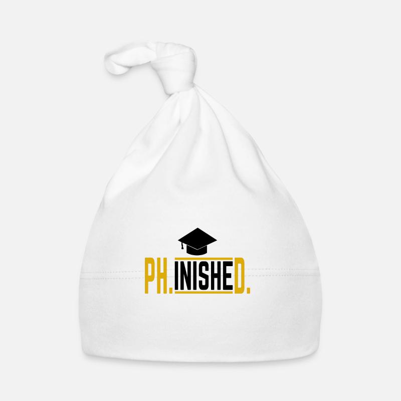 Phinished Phd Doctor Graduation Gift Organic Baby Cap