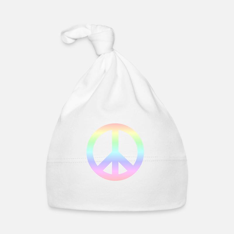 Peace-Zeichen Baby Bio-Mütze