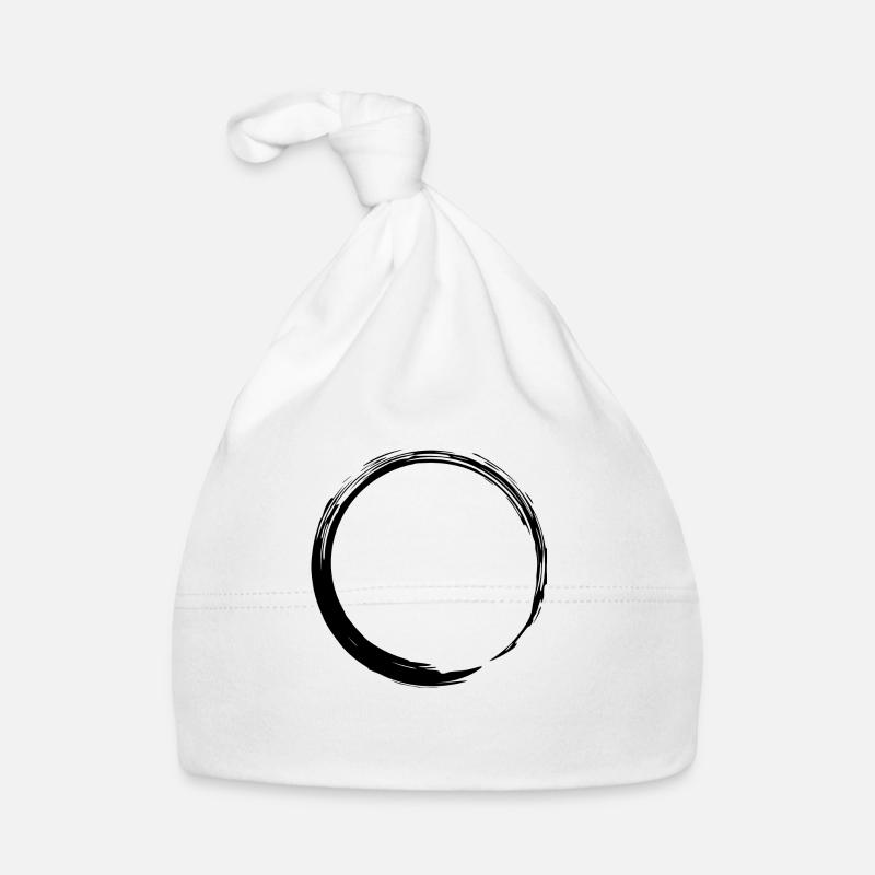 Kreisform Kreis Symbol Form Neu Schwarz Baby Bio-Mütze