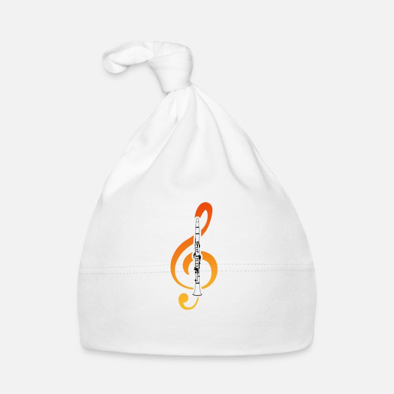 clarinette - Bonnet bio Bébé - blanc