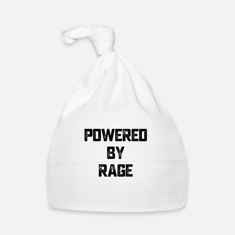 Powered by Rage Motivation Geschenk Baby Bio-Mütze