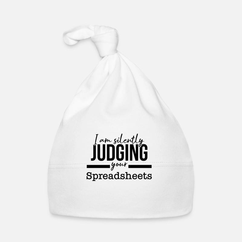 Je vous juge silencieusement comptable Spreadsheets Bonnet bio Bébé