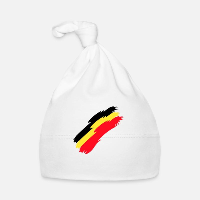Couleurs du drapeau du drapeau de la Belgique Bonnet bio Bébé
