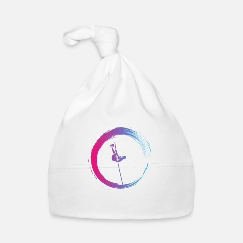 Saut à la perche - Bonnet bio Bébé - blanc