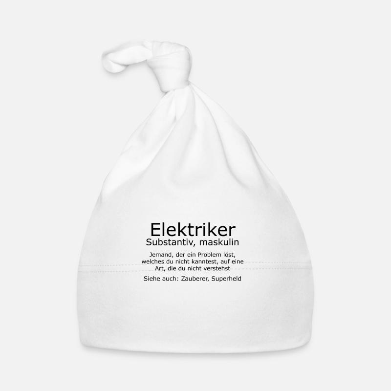 Elektriker Zauberer Superheld Geschenk Baby Bio-Mütze