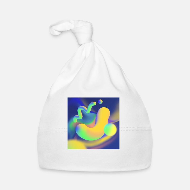 3D Artwork Design Colorful Bonnet bio Bébé