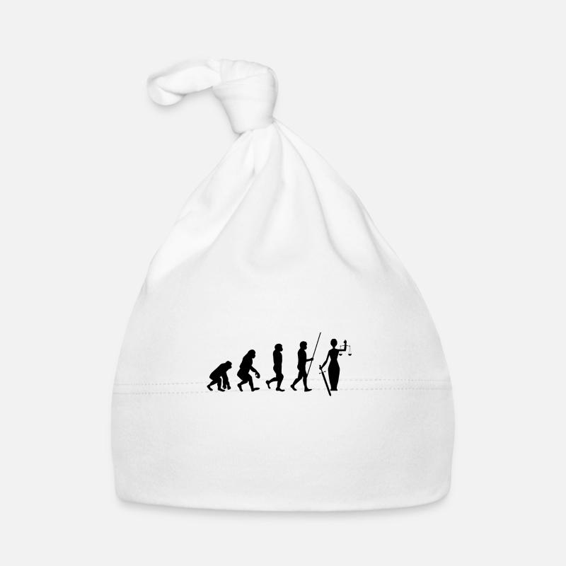Richter Anwalt Justiz Jurist Evolution Geschenk Baby Bio-Mütze