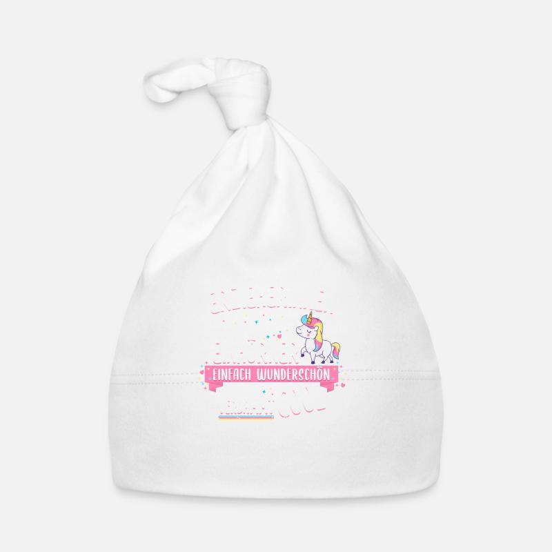 Erzieher Erzieherin Kinder Einhorn Spruch Beruf Baby Bio-Mütze