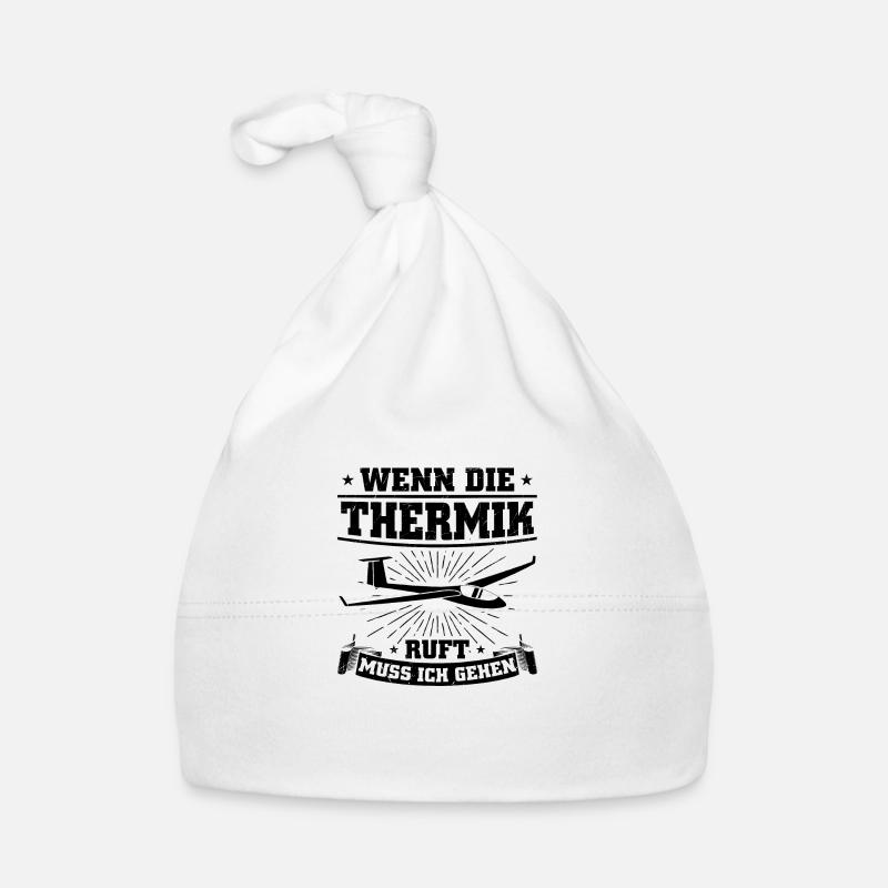 Thermik glider pilot Gliding sayings gift Organic Baby Cap