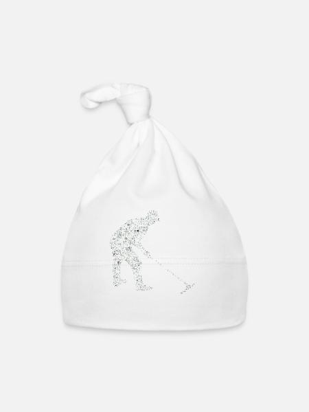 Gartenarbeit - Baby Bio-Mütze - Weiß - Vorne