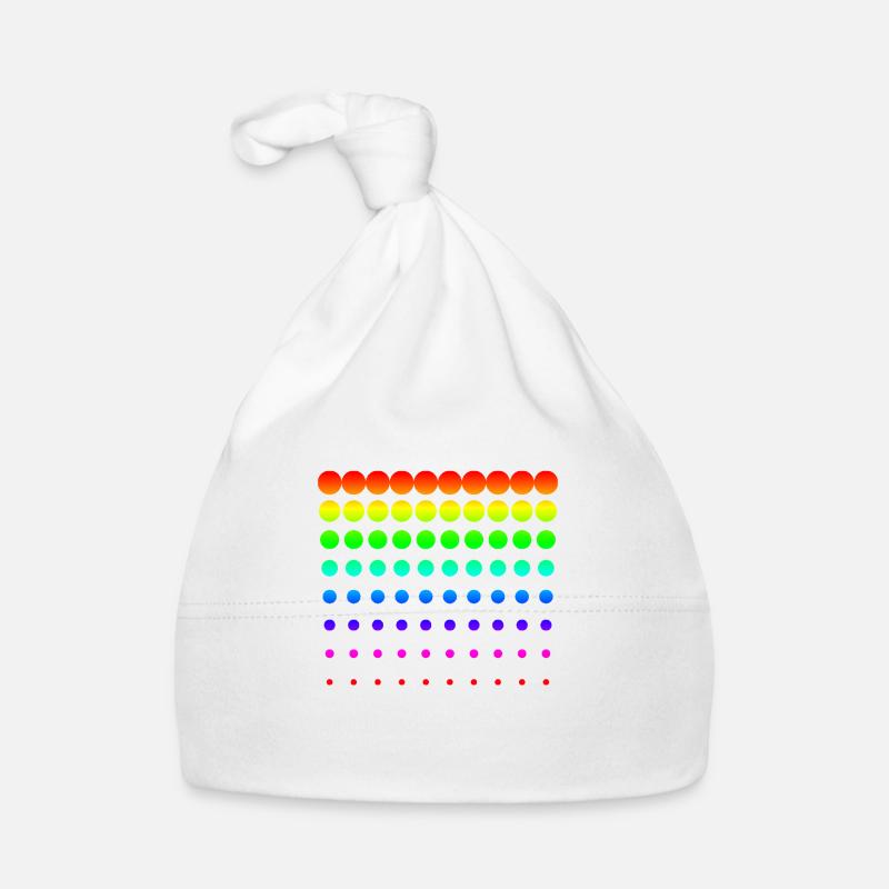 Bunte Punkte Baby Bio-Mütze