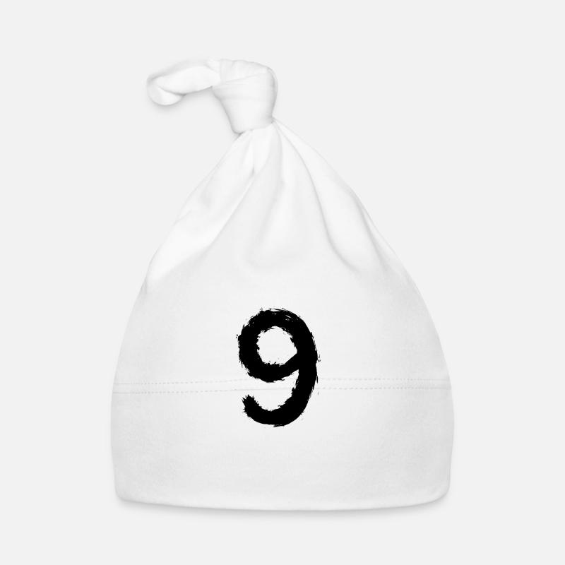 Numéro 9 Brosse Noir Bonnet bio Bébé