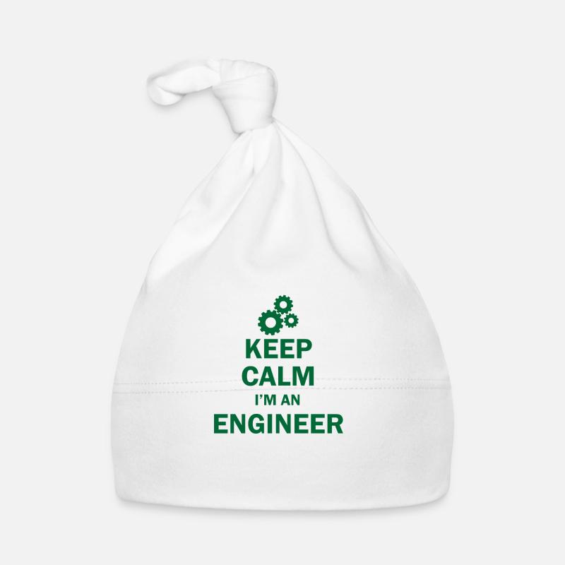 Keep calm I'm an engineer engineer student Organic Baby Cap