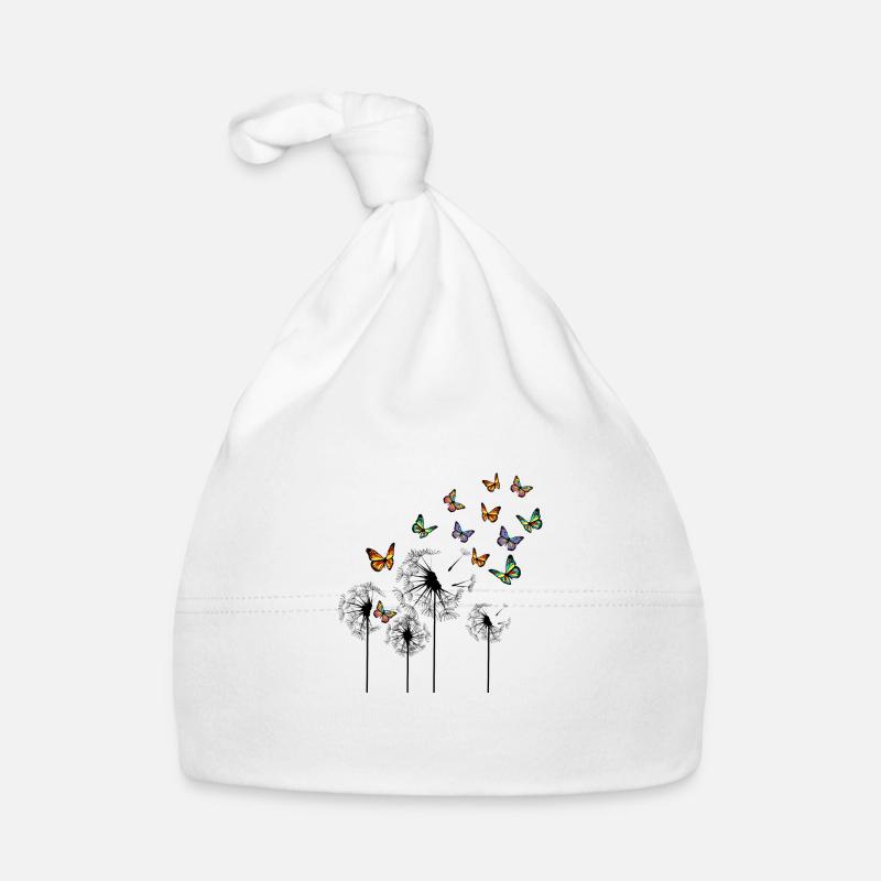 Pusteblume and butterflies Organic Baby Cap