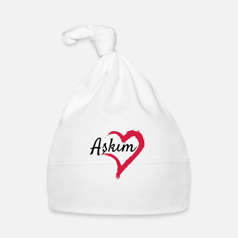 Amour mot idée idée cadeau Bonnet bio Bébé