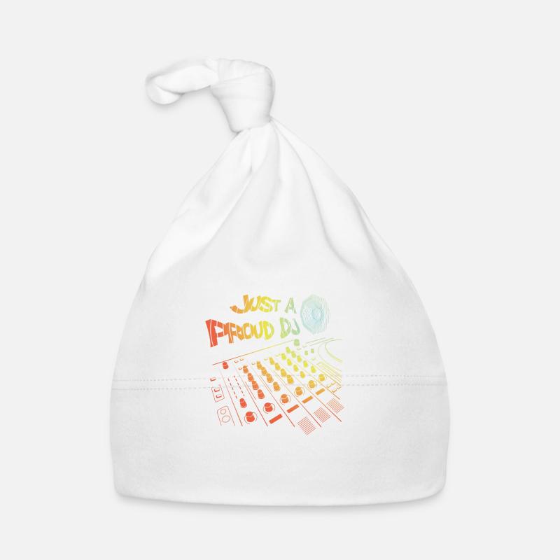 Nur ein stolzer DJ | Disco Disc Jockey Puls Techno Baby Bio-Mütze