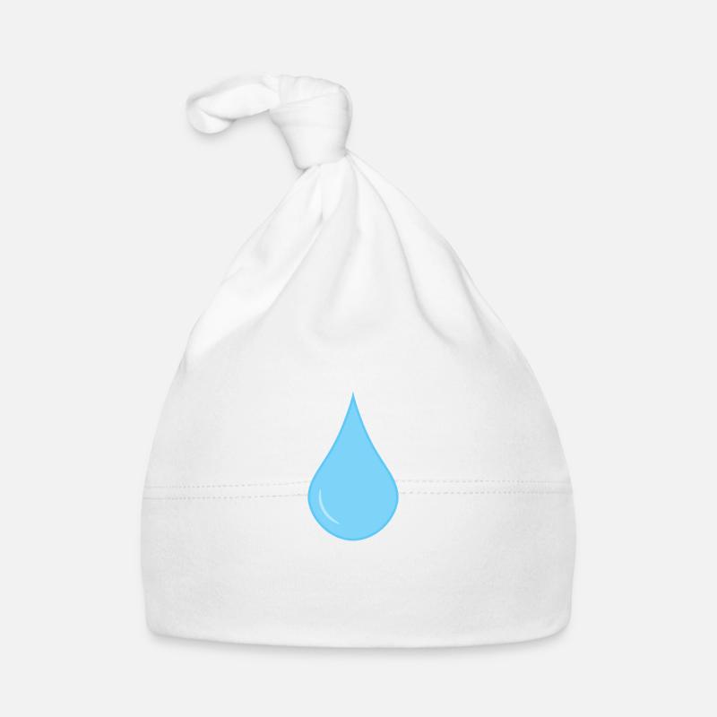 Raindrops icon rain drops Organic Baby Cap