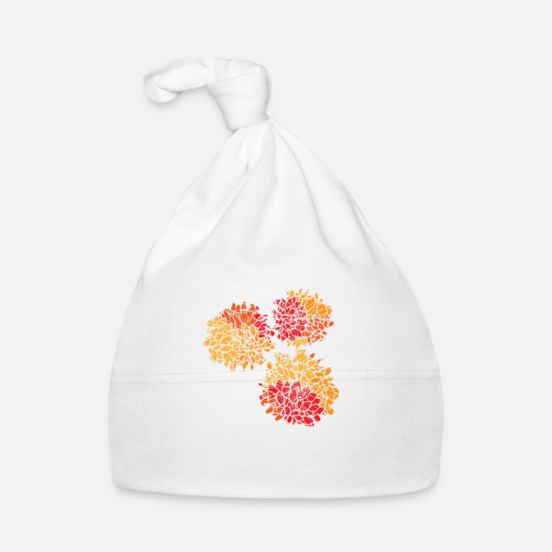 Blumen mit Blumen Muster Baby Bio-Mütze