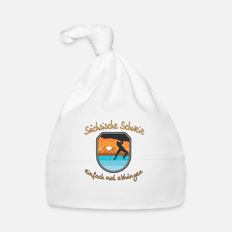 Sächsische Schweiz Klettern Baby Bio-Mütze