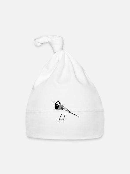 Bachstelze - Bonnet bio Bébé - blanc - Devant