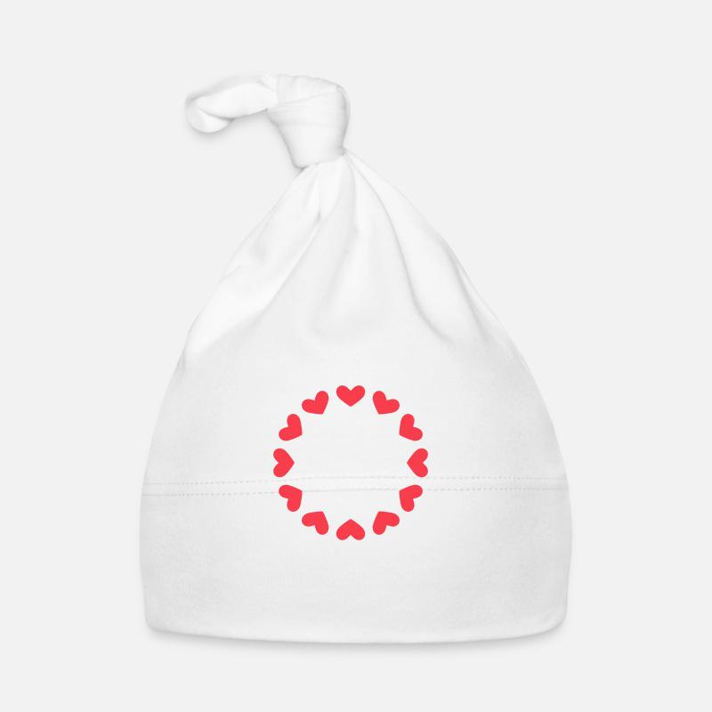 Cercle de coeur Bonnet bio Bébé