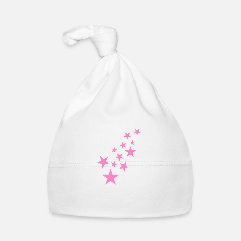 Icône de motif astérisque étoile rose Bonnet bio Bébé