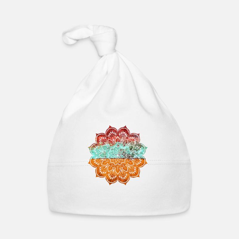 Mandala - Bonnet bio Bébé - blanc