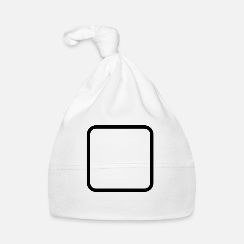 Viereck mit runden Ecken Vorlage zum bearbeiten Baby Bio-Mütze