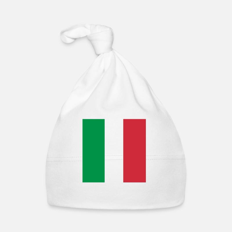 italy flag Organic Baby Cap