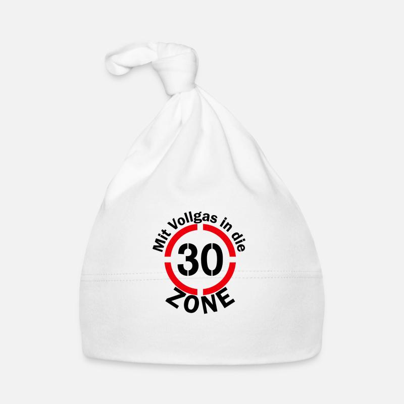 Zone 30 Geburtstag dreißig Geschenk Baby Bio-Mütze
