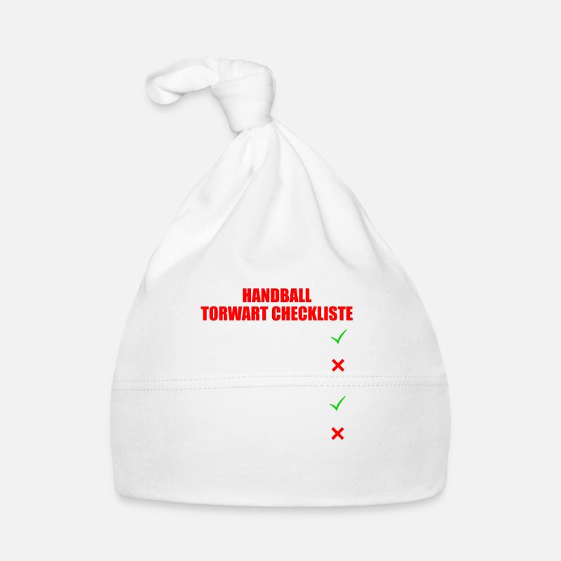 Handball Torwart Checkliste Baby Bio-Mütze