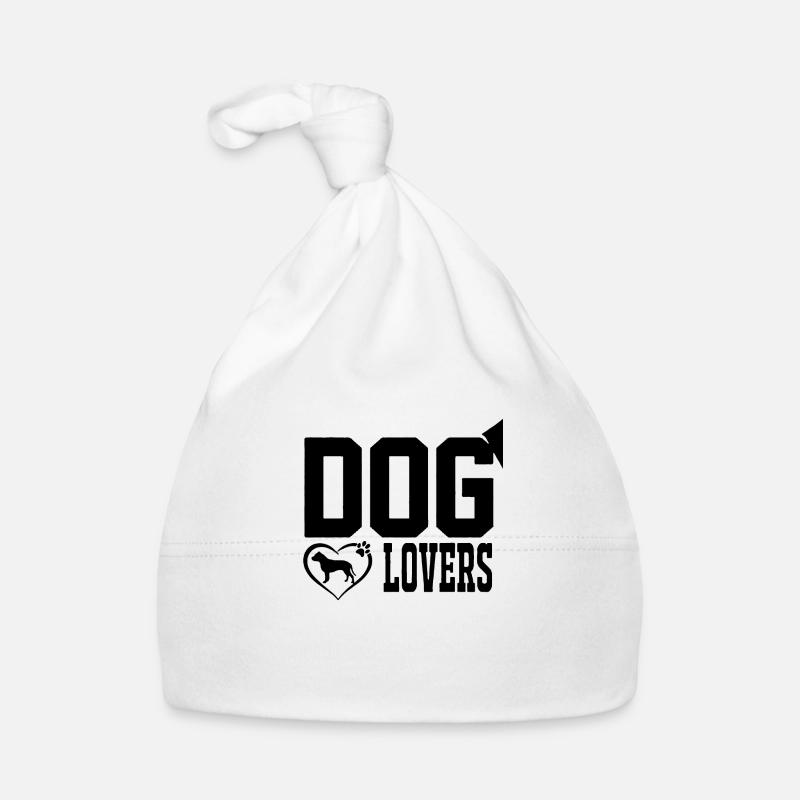 les amateurs de chiens - Bonnet bio Bébé - blanc