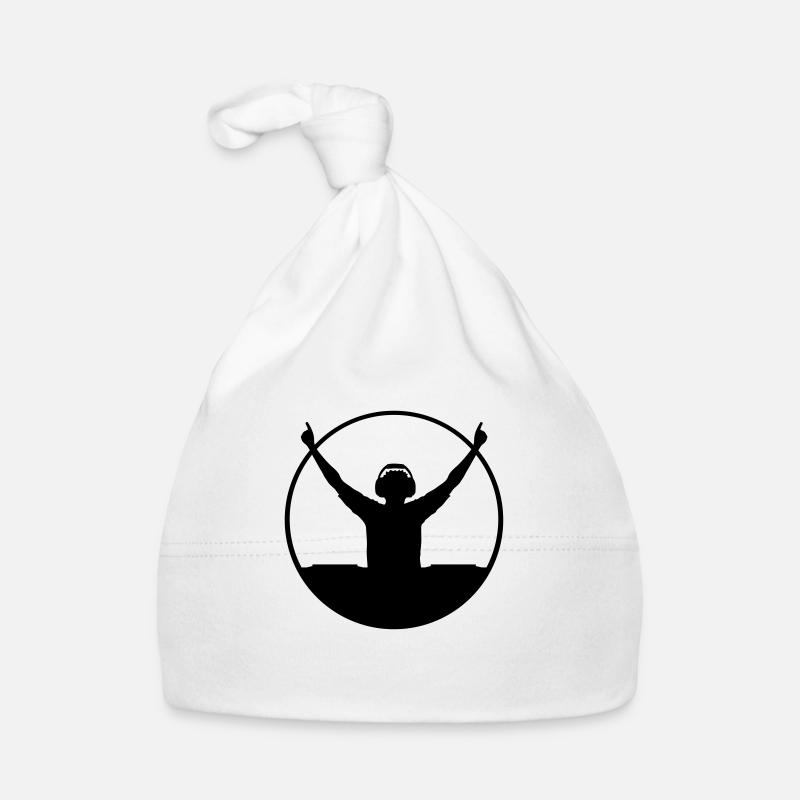 Ring DJ silhouette Organic Baby Cap
