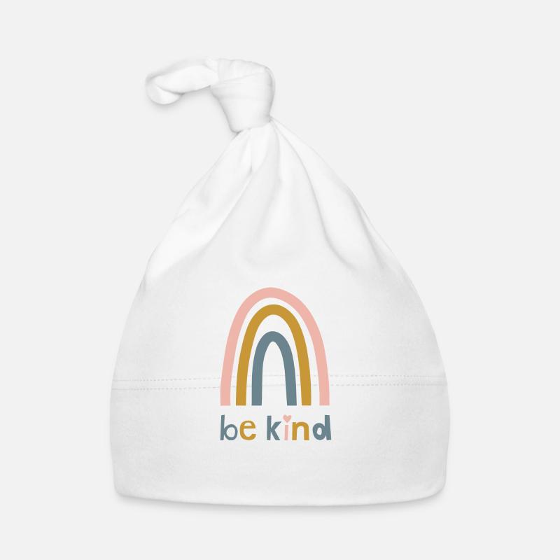 Soyez gentil - couleur arc-en-ciel Bonnet bio Bébé