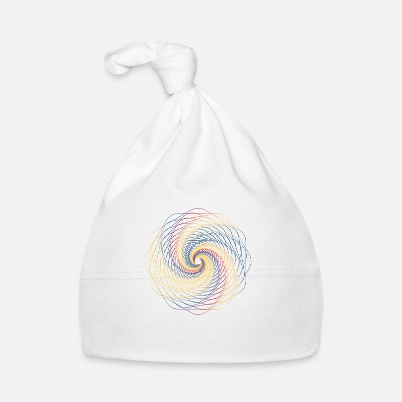 Spirale de géométrie sacrée Bonnet bio Bébé