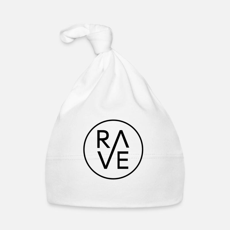 Techno Raving Rave Gift Music Organic Baby Cap