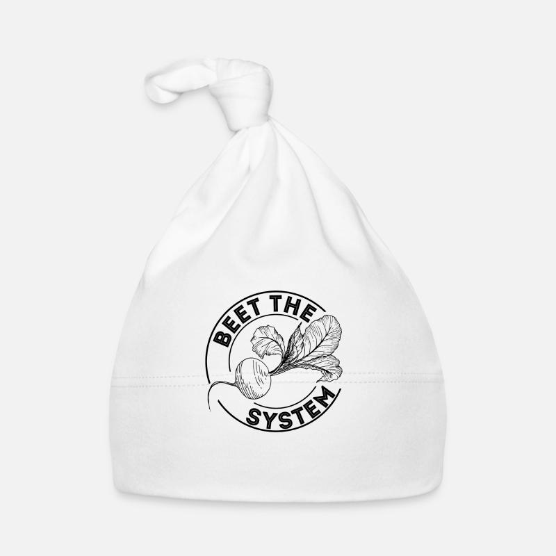 Beet the System beet vegetable gift Organic Baby Cap